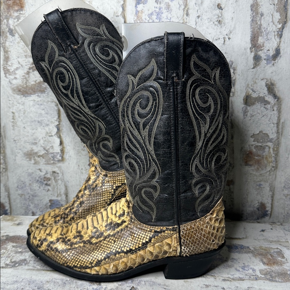 Vintage Laredo Python Western Boots 10ee - image 2